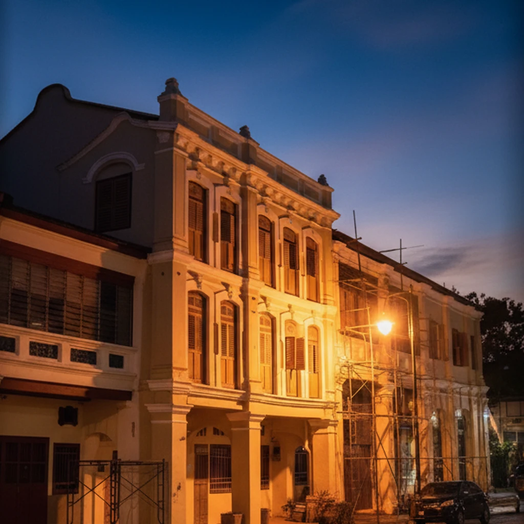 Historical Restoration of an 18th-century Straits Settlement shophouse